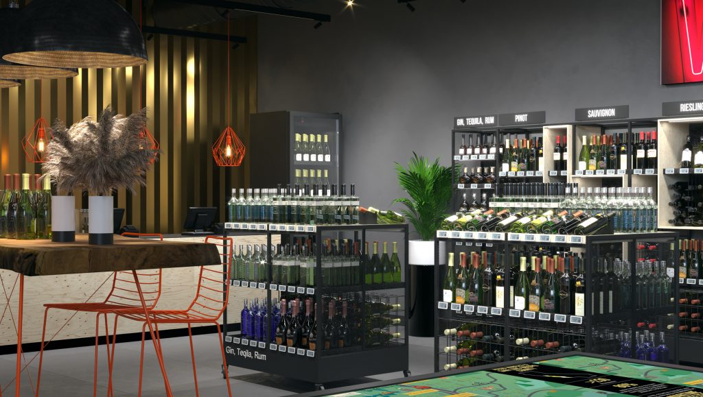 Productos de mobiliario comercial para bodegas con diseño ARCHIW de Modex